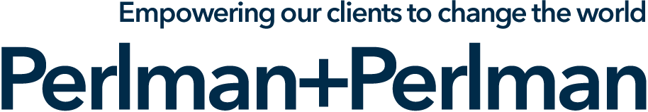 perlman & perlman philanthropic sector law firm blue logo